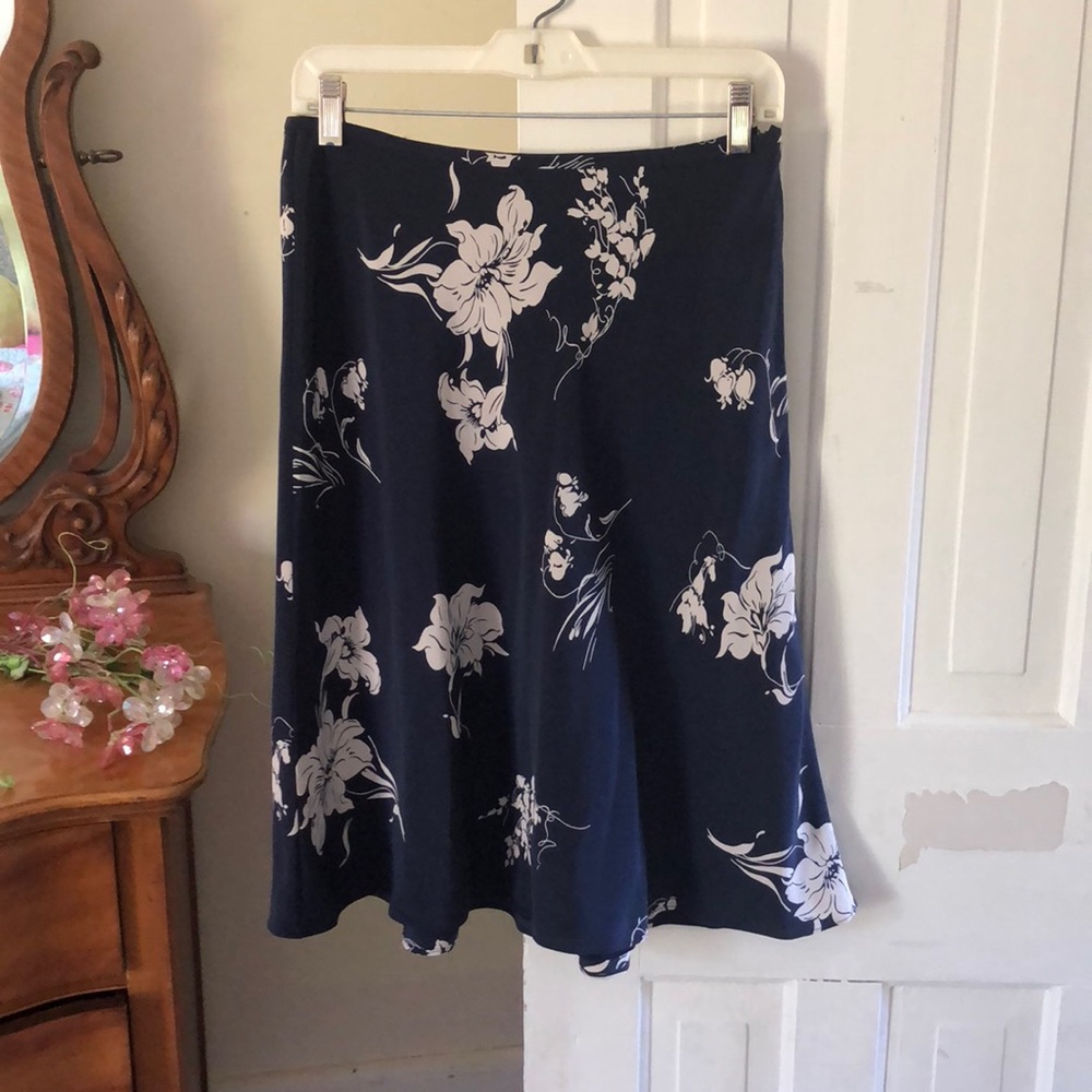 Ralph Lauren silk midi slip skirt